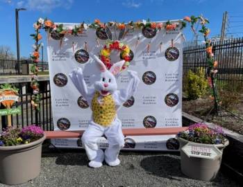easter bunny at sunday brunch